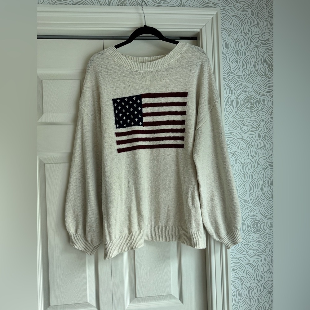 American Flag Sweater